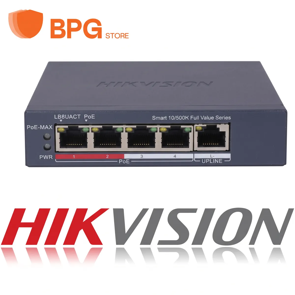 سويتش PoE 4 منفذ 10/100 – Hikvision DS-3E1105P-EI/M – صورة 4 – Hikvision