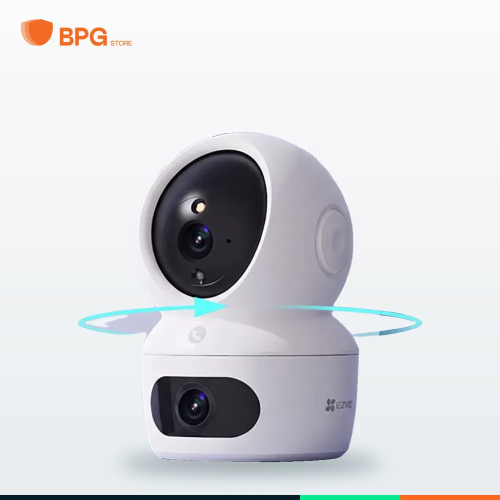 كاميرا واي فاي ذكية بدوران 360° بعدستين خارجية – EZVIZ CS-H7C-R100-8G44WF