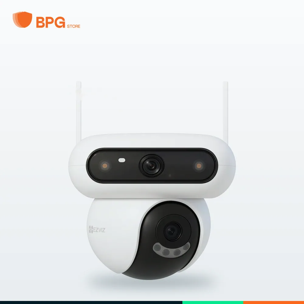 كاميرا واي فاي ذكية بدوران 360° بعدستين خارجية 4 ميجا – شريحة 4G + طاقة شمسية + بطارية – EZVIZ CS-HB90X/SPR100