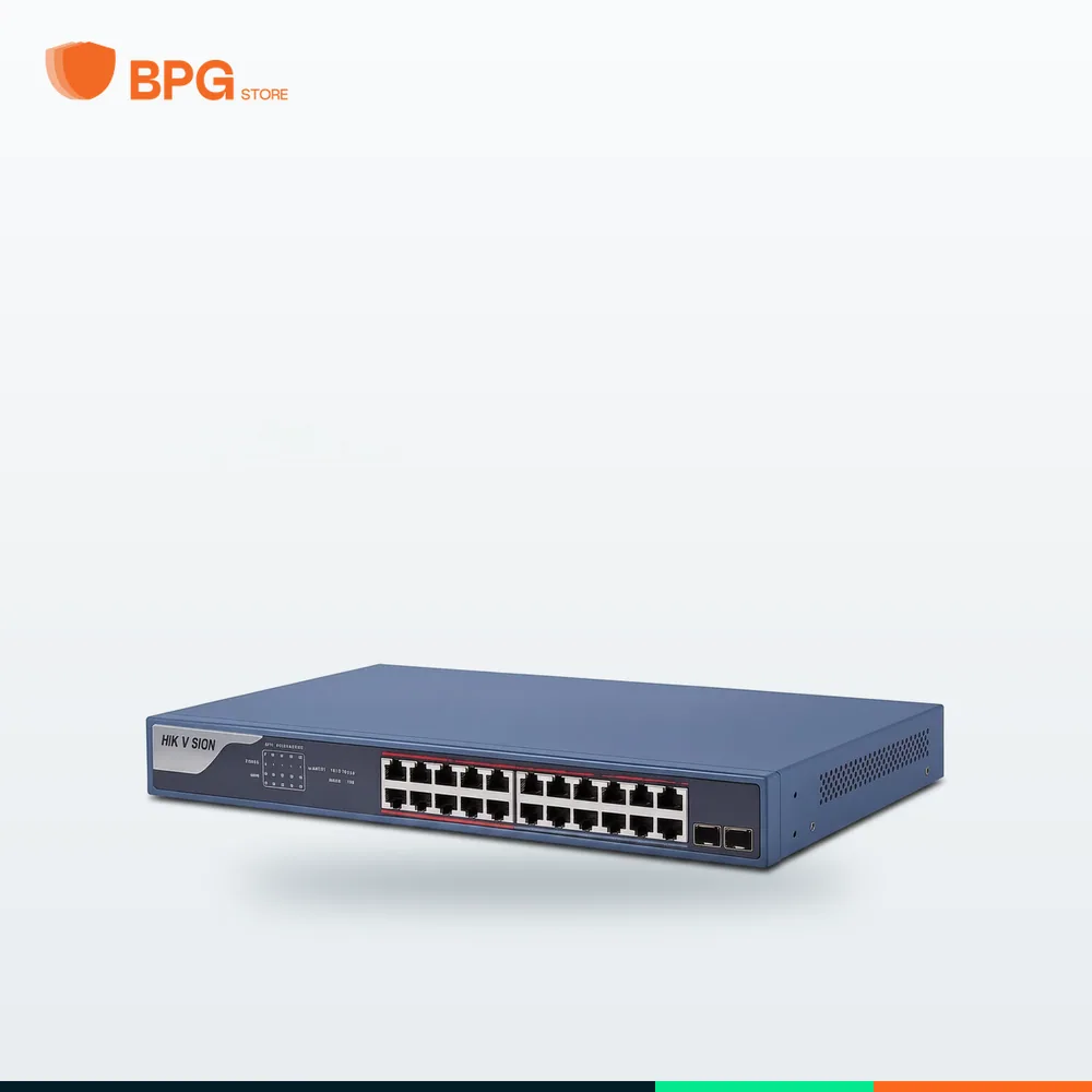 سويتش PoE 24 منفذ 10/100 – Hikvision DS-3E1326P-EI/M