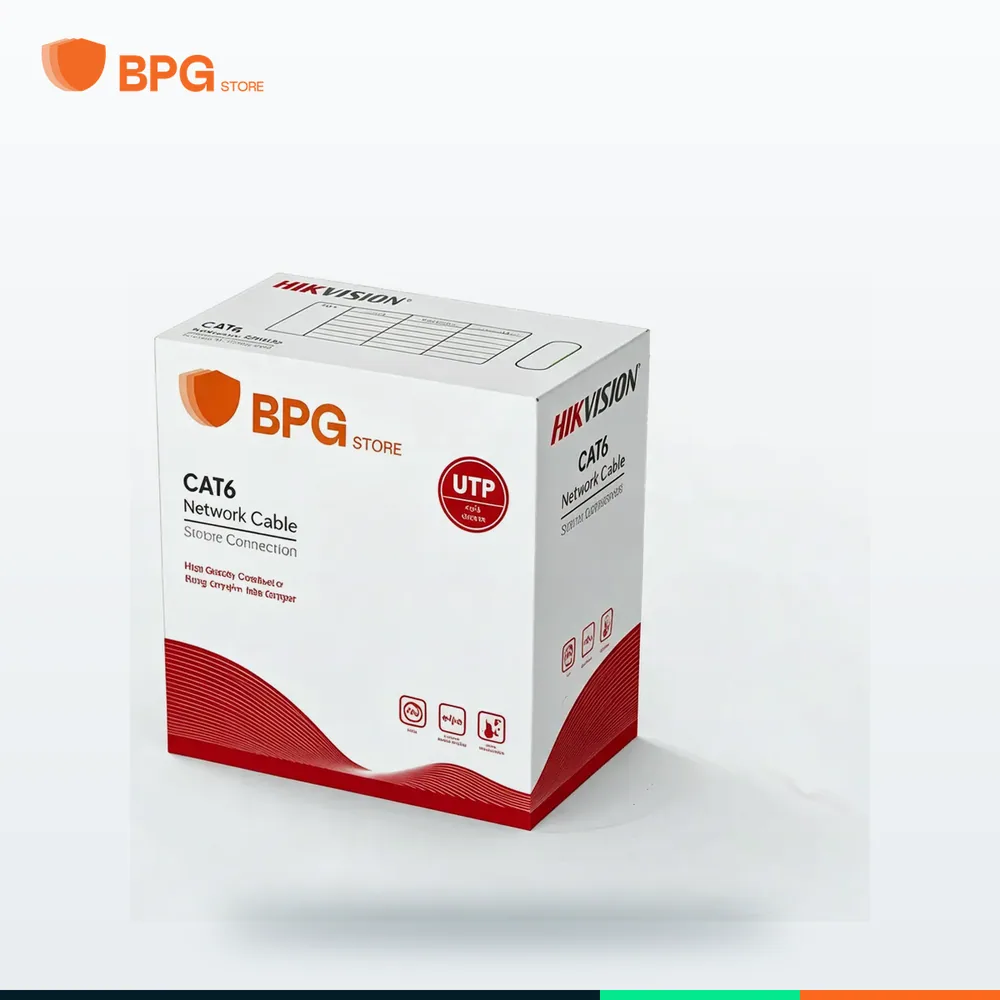 كابل شبكة CAT6 UTP – Hikvision DS-1LN6-UU