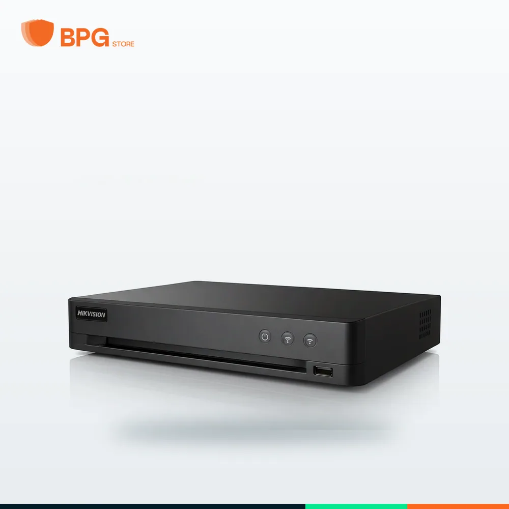جهاز تسجيل DVR ‏4 قناة بدقة 5 ميجا – Hikvision iDS-7204HQHI-M1/XT