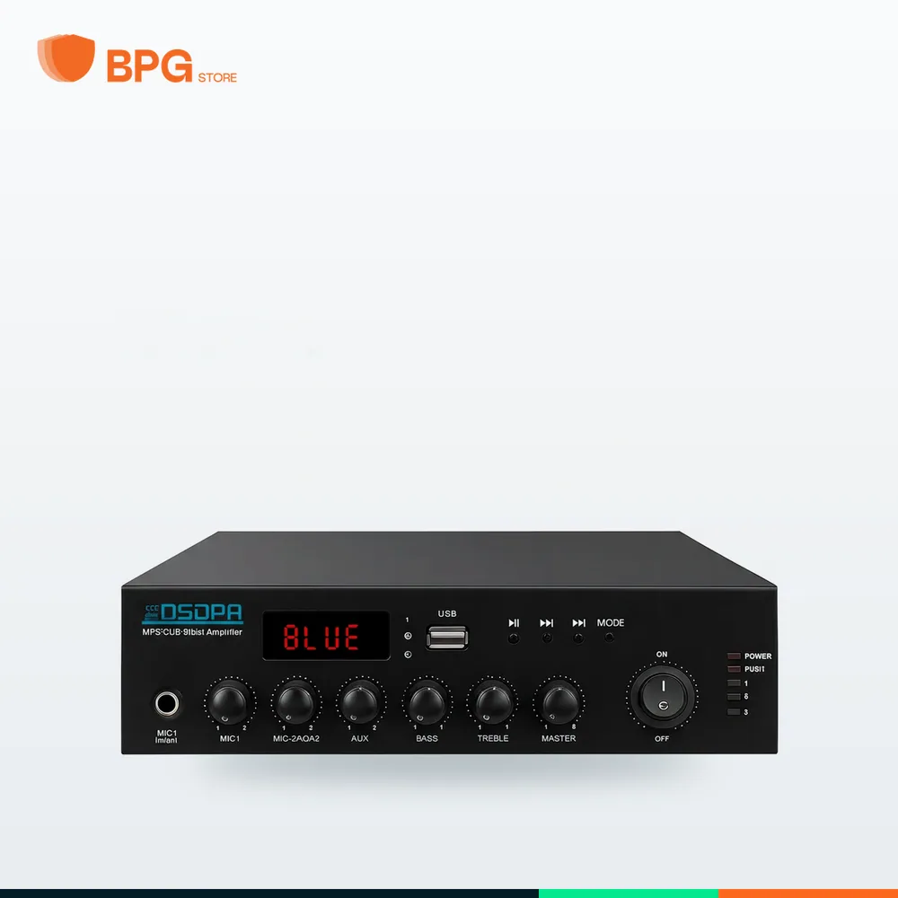 أمبليفاير رقمي صغير مع ميكسر 250 واط – DSPPA MP250UB