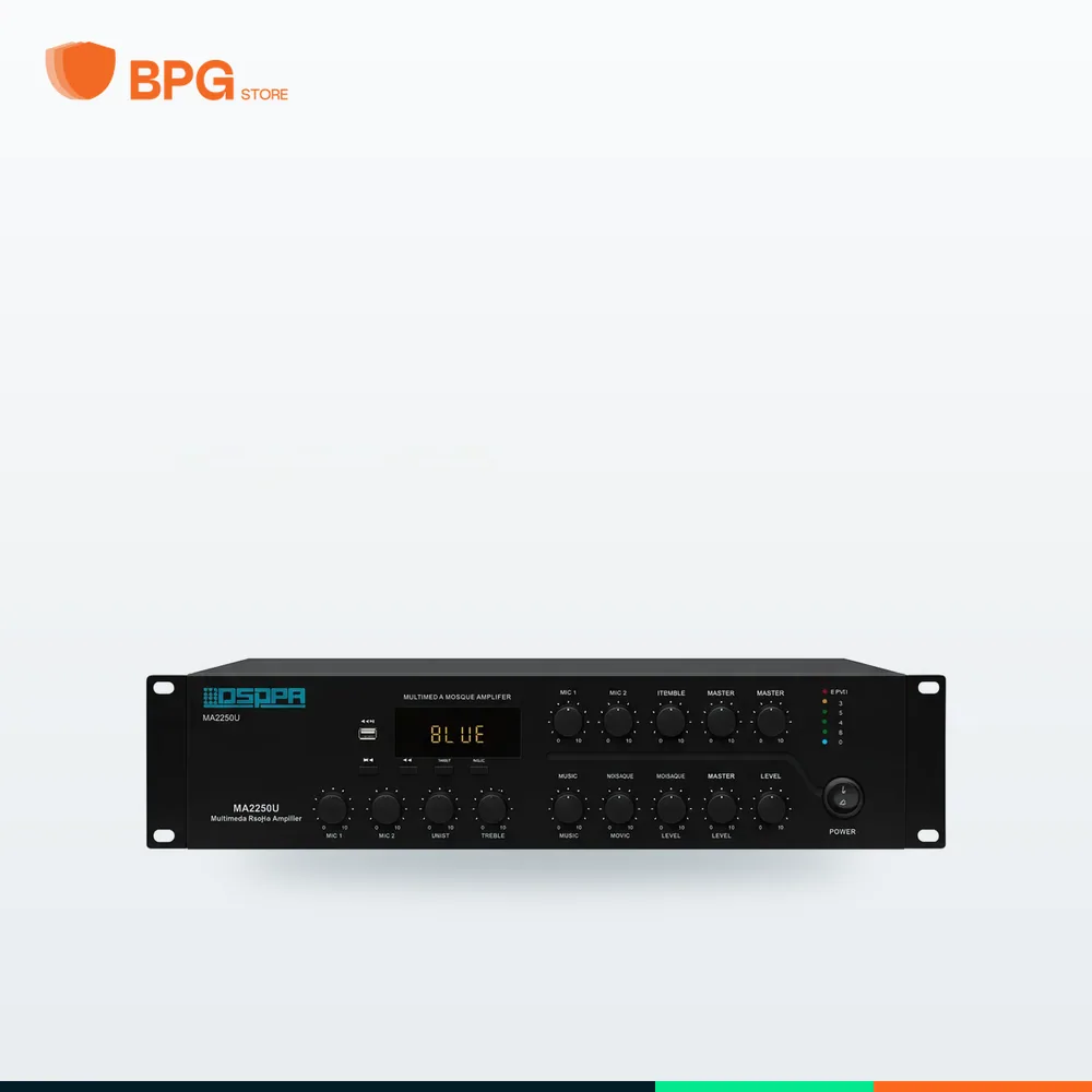 أمبليفاير رقمي مع ميكسر بقناتين – DSPPA MA2250U