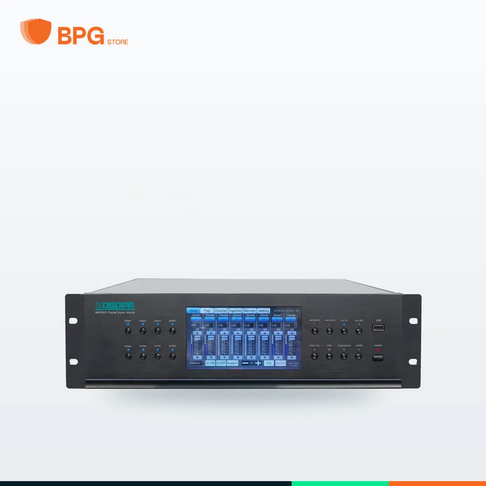 مصفوفة صوت رقمية (Audio Matrix) – DSPPA MAG808