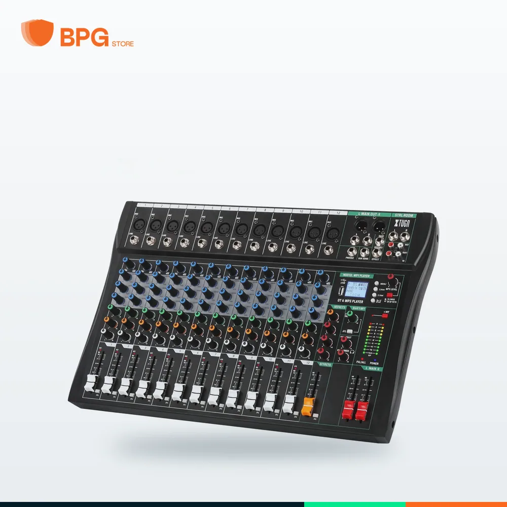 خلاط صوت (ميكسر) رقمي احترافي 12 قناة – DSPPA DMX12