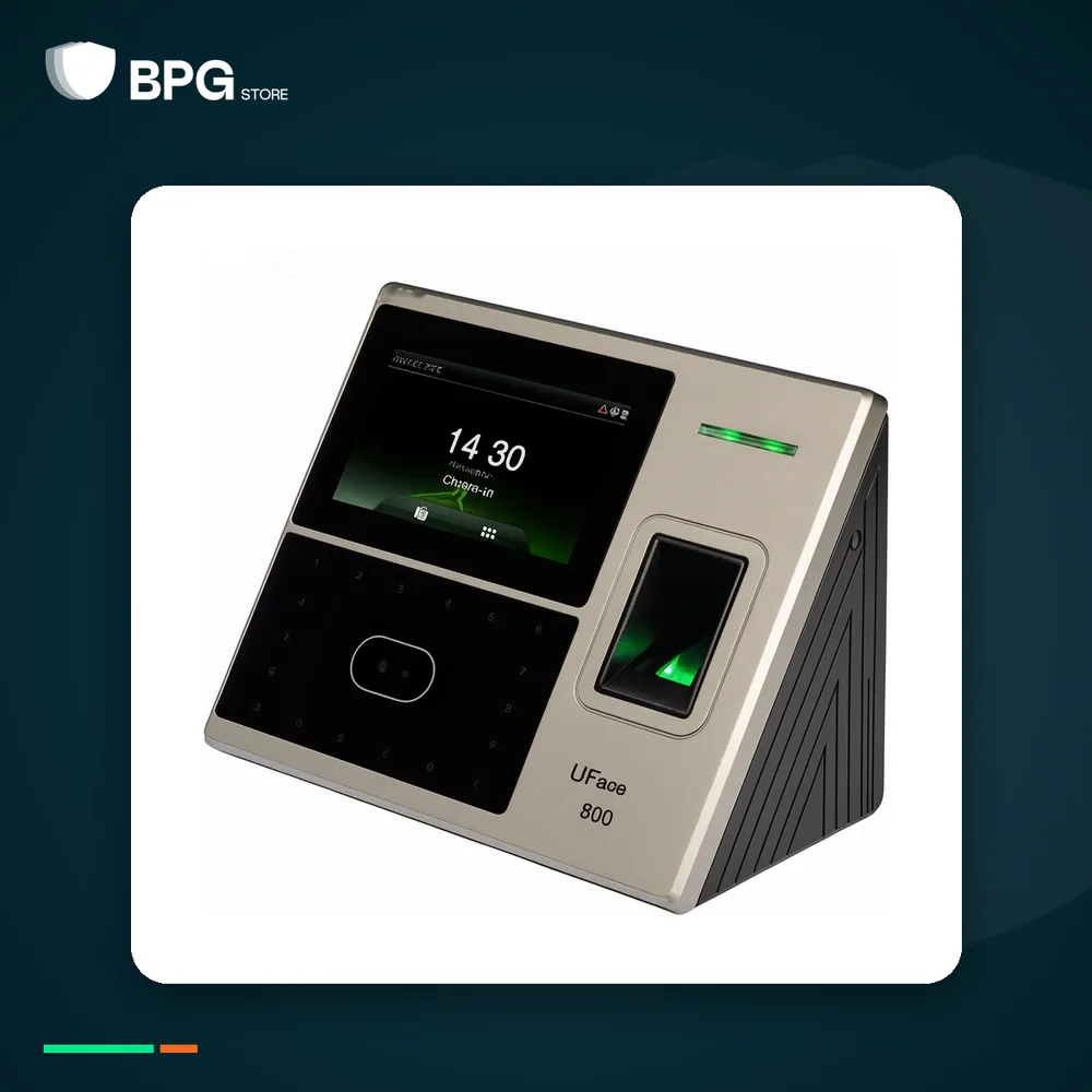 جهاز حضور وانصراف بالوجه والبصمة والكارت – ZKTeco UFace800-ID – بهوية BPG Store